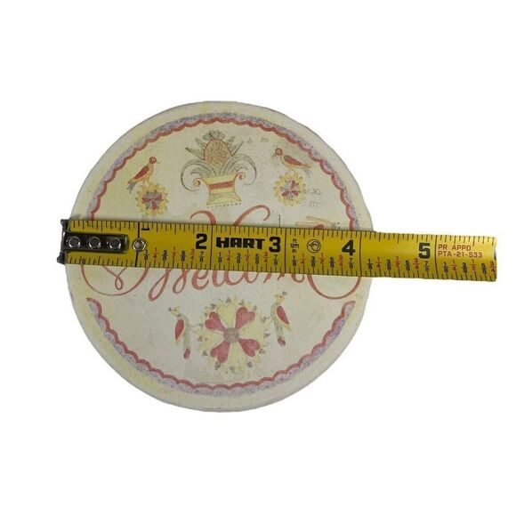 Roshco Cork Backed Welcome Coasters NEW Pack Of 4 Floral Cottage Granny Core 4” - Picture 4 of 6